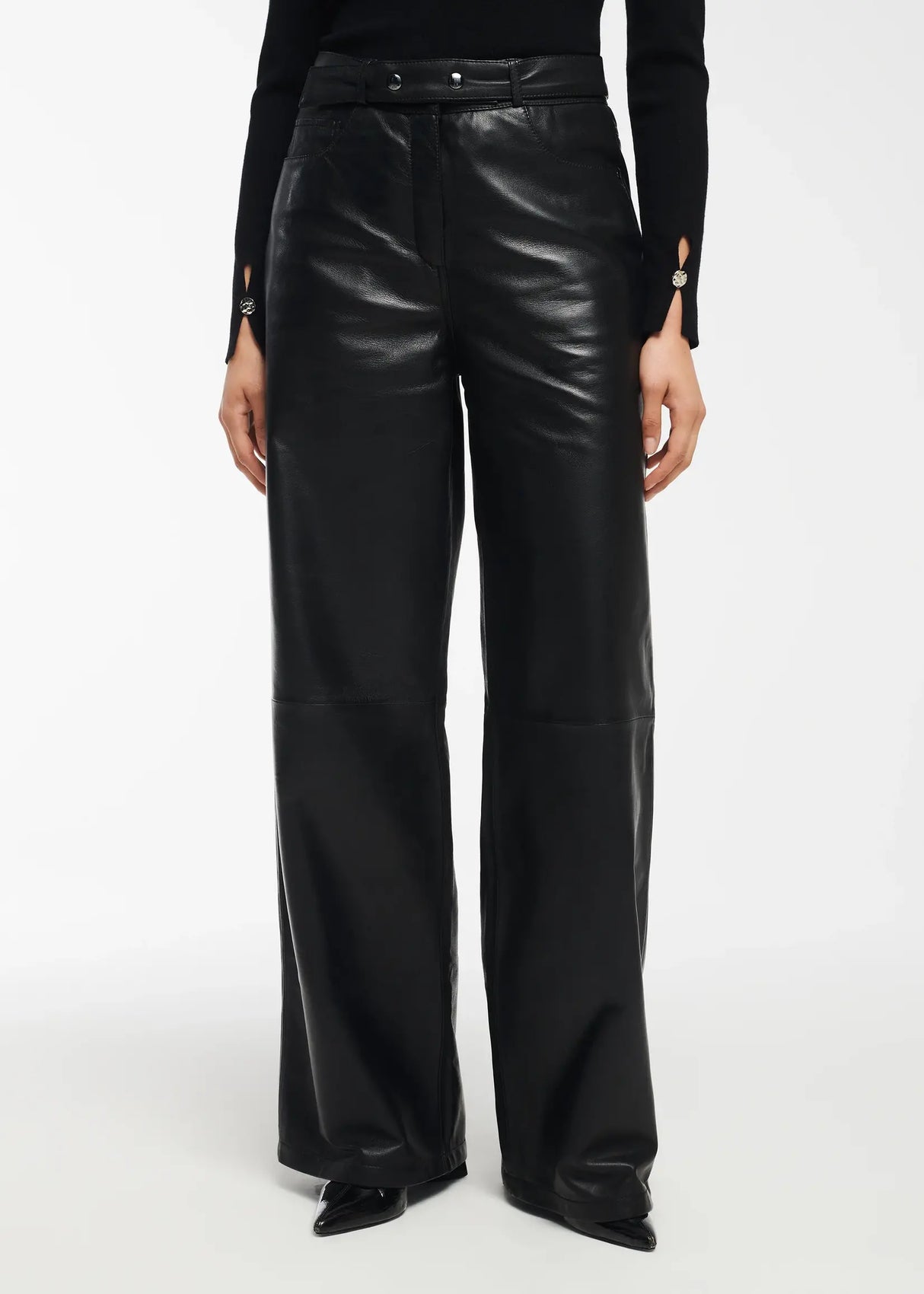 Studio AR Leren dames pantalon Kaia - Maat 36
