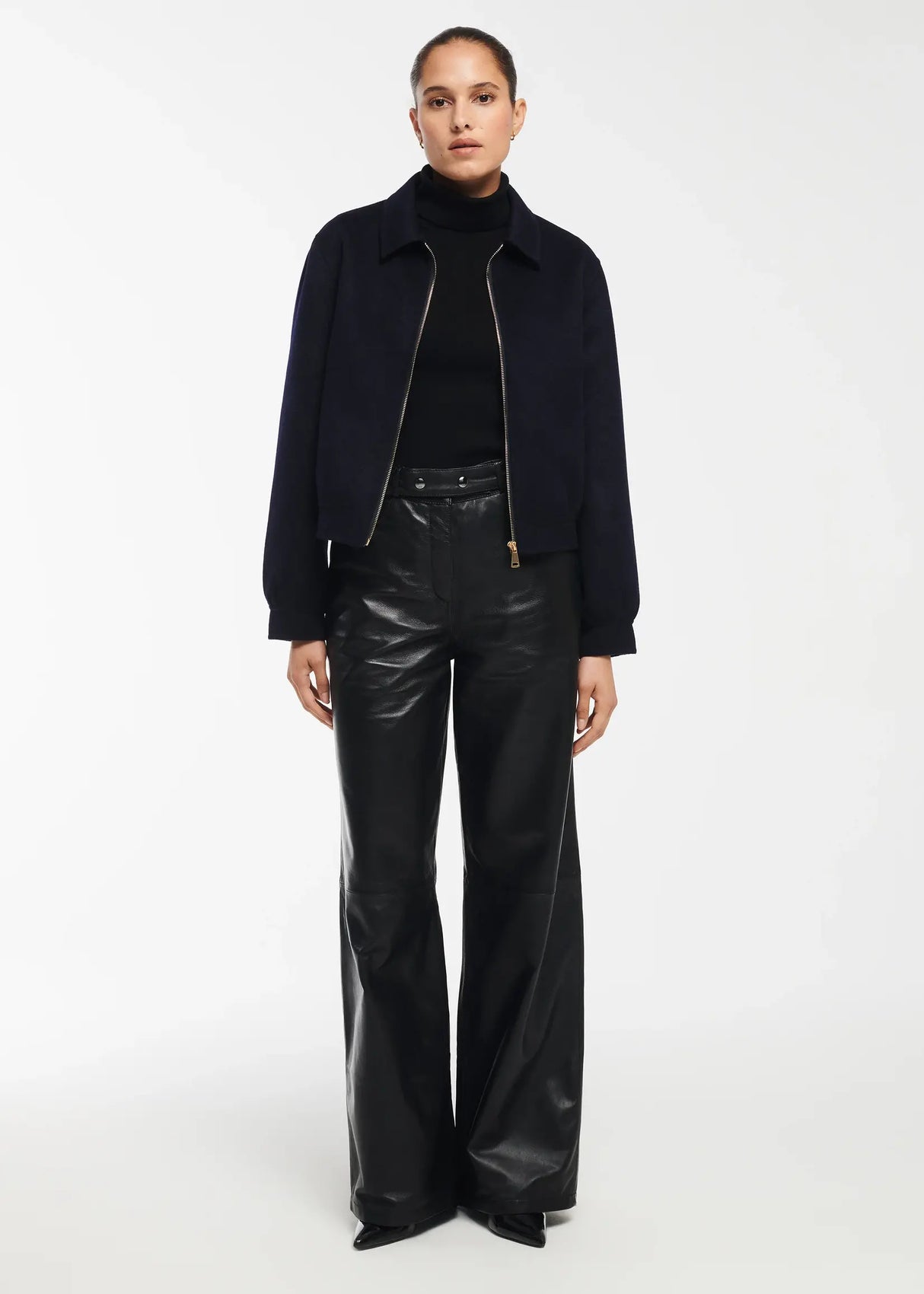 Studio AR Leren dames pantalon Kaia - Maat 36