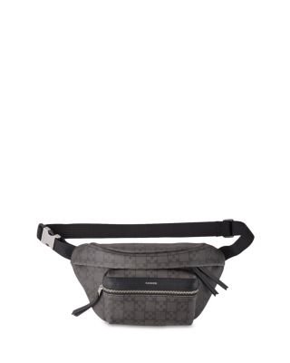 Sandro Men's Coated Canvas Belt Bag