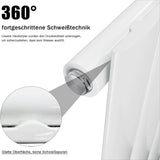 SONNI platte paneelradiator wandverwarming middenaansluiting 1600 × 616 mm wit zonder/met multiblok.