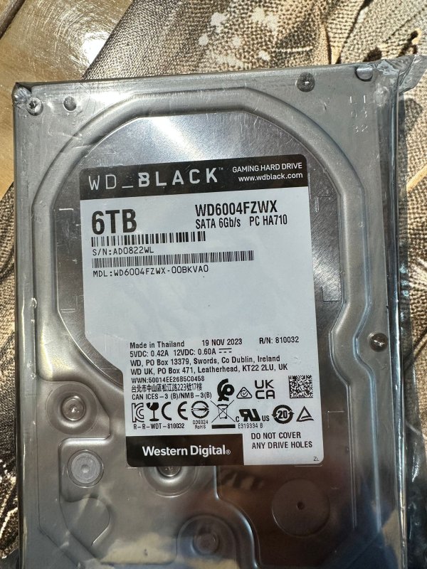 Western Digital WD_BLACK WD6004FZBX - Interne HHD - 6 TB