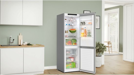Bosch koelkast KGN362LBF - Serie 4 - RVS look