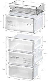 Bosch koelkast KGN362LBF - Serie 4 - RVS look