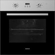 hugo Inventum inbouwoven IOH6070RK - RVS/Zwart