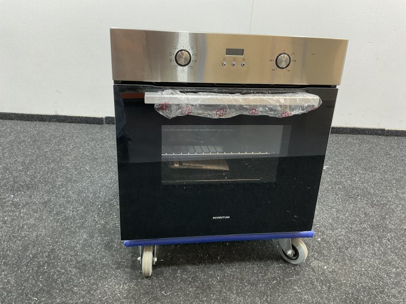 hugo Inventum inbouwoven IOH6070RK - RVS/Zwart