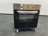 hugo Inventum inbouwoven IOH6070RK - RVS/Zwart