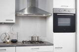 Inventum inbouwoven IOH6070RK - RVS/Zwart