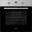 Inventum inbouwoven IOH6070RK - RVS/Zwart