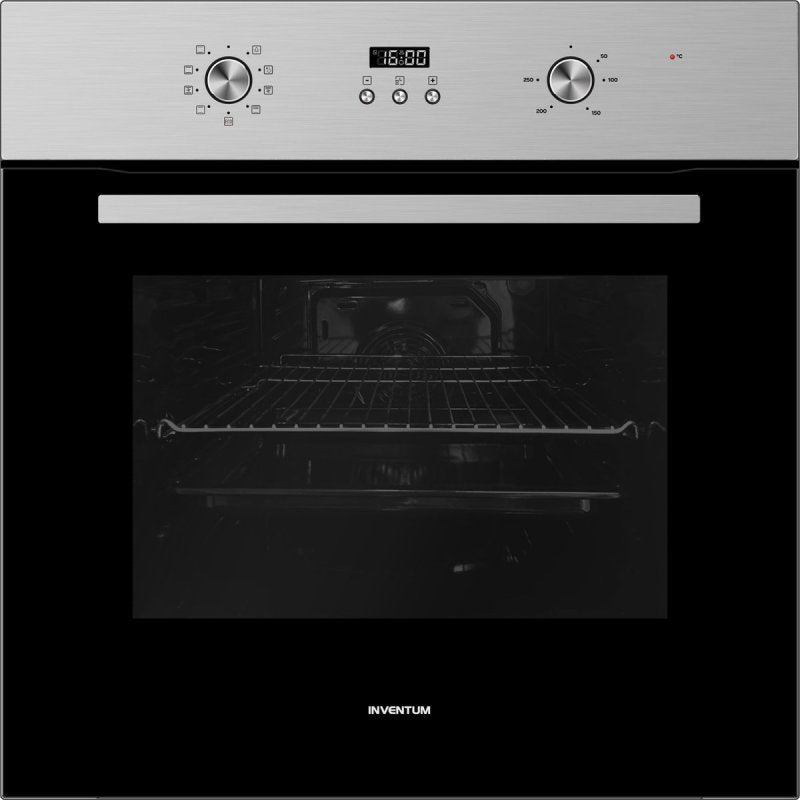 Inventum inbouwoven IOH6070RK - RVS/Zwart