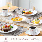 VEWEET 30-delige porseleinen dinerset - 6 personen
