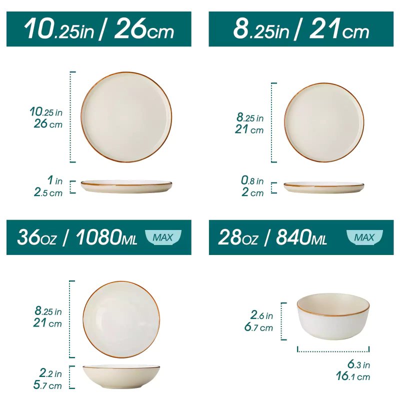 Reno 16-Delige Serviesset - Beige