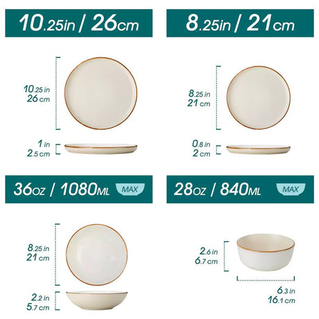 Reno 16-Delige Serviesset - Beige