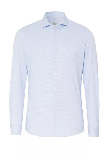 Pure Functional Hemd heren - Blauw - Maat L (42)