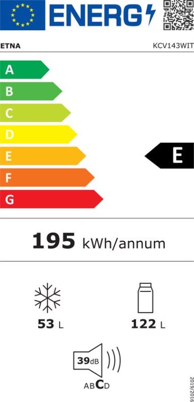 ETNA koelkast KCV143WIT - Wit