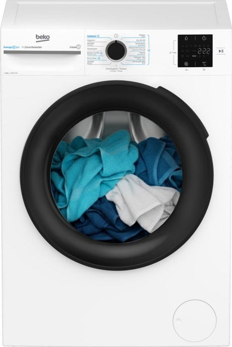 Beko wasmachine BM3WFT3841W - NL/FR - 8 kg 