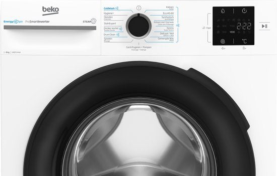 Beko wasmachine BM3WFT3841W - NL/FR - 8 kg 