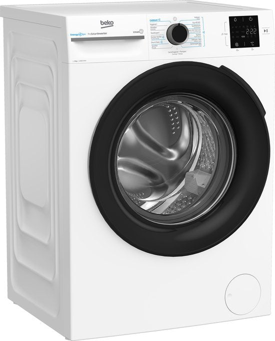 Beko wasmachine BM3WFT3841W - NL/FR - 8 kg 