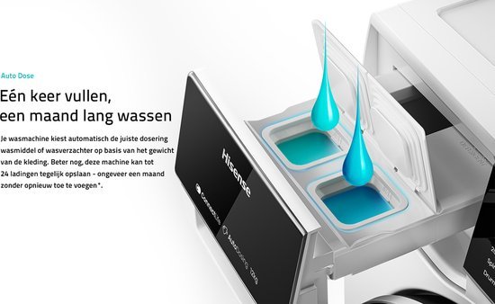 Hisense wasmachine 5S Serie WF5S1045BB - Zwart