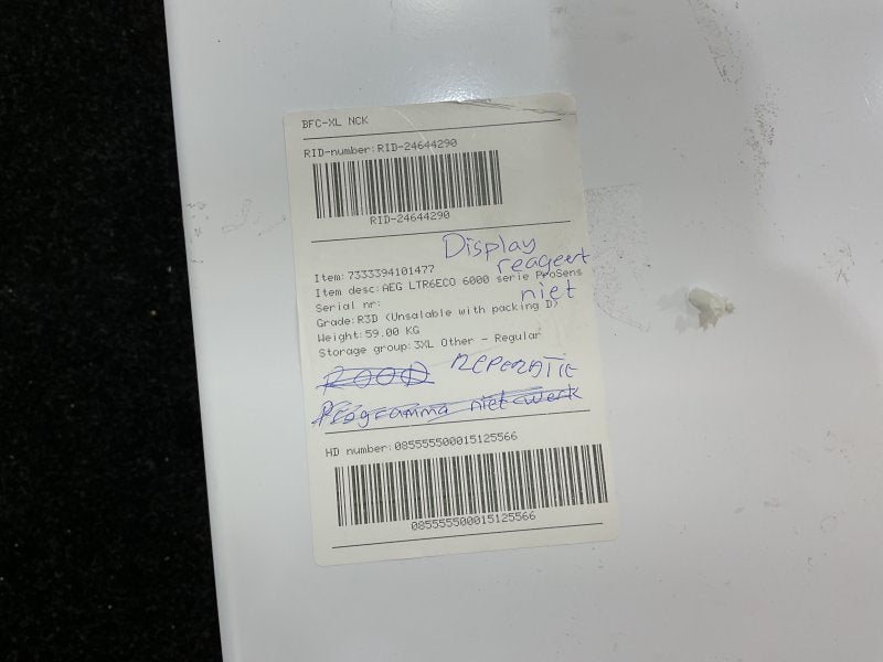 Mark AEG wasmachine LTR6ECO - Bovenlader - 6000 serie
