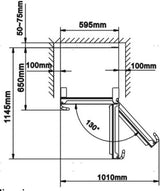 Hisense vrieskast FV298N4AWC - tot -15 C