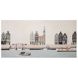 Struinen door Amsterdam Wandpaneel - 110x55cm