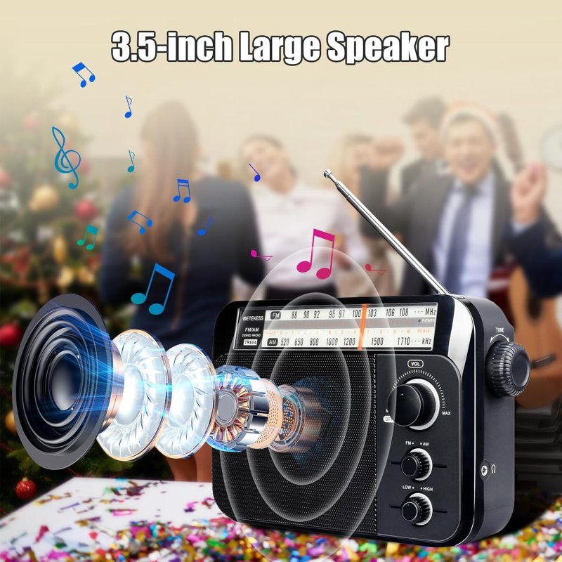 Retekess TR604 draagbare Radio