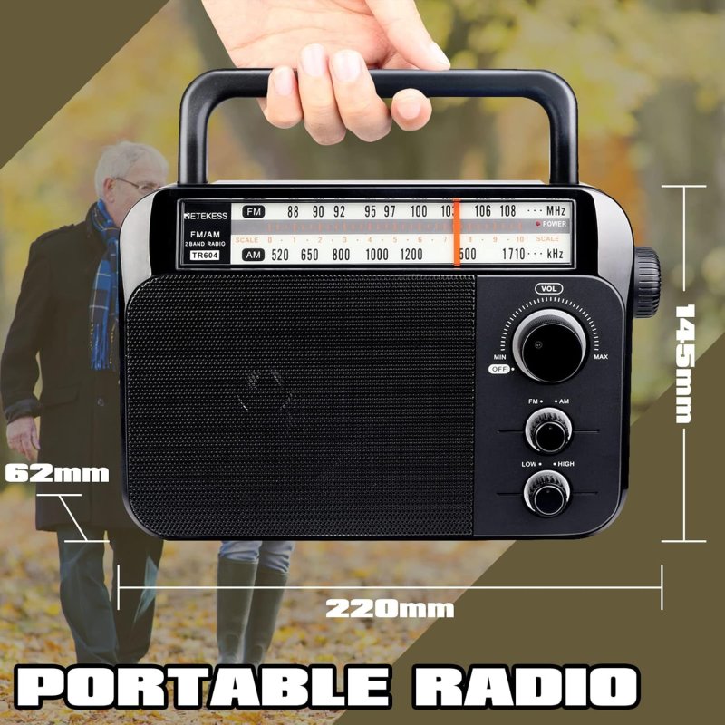 Retekess TR604 draagbare Radio