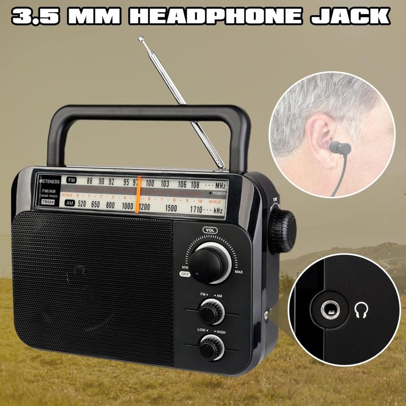 Retekess TR604 draagbare Radio