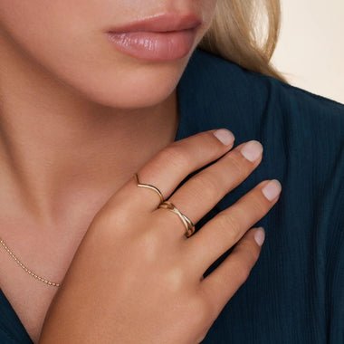 TOV ESSENTIALS - Wishbone Ring - maat 60
