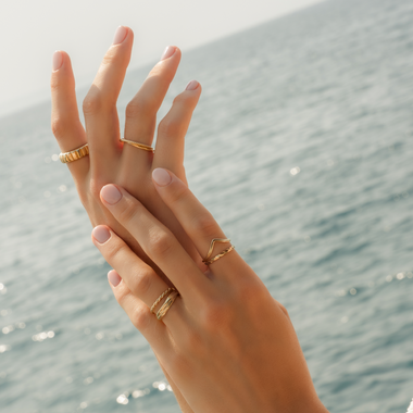 TOV ESSENTIALS - Wishbone Ring - maat 60