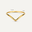 TOV ESSENTIALS - Wishbone Ring - maat 60