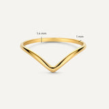 TOV ESSENTIALS - Wishbone Ring - maat 60