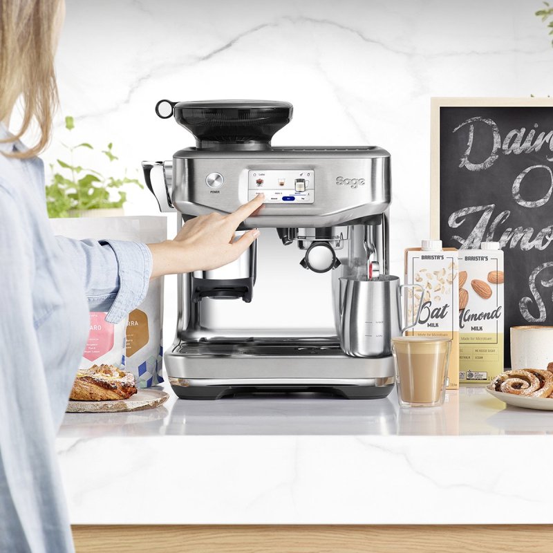 Combi pakket: Espressomachine The Barista Touch Impress - Brushed Stainless Steel + the Knock Box 10 + Sage the Descaler™ - Ontkalker 