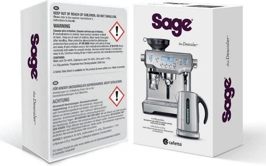 Combi pakket: Espressomachine The Barista Touch Impress - Brushed Stainless Steel + the Knock Box 10 + Sage the Descaler™ - Ontkalker 