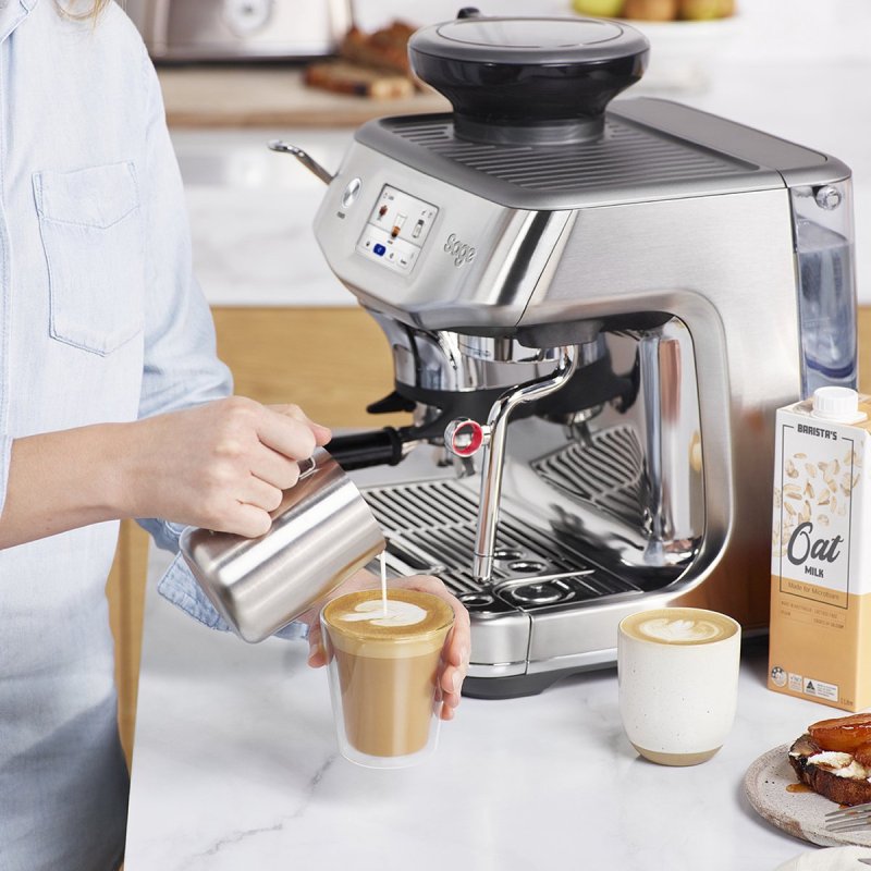 Combi pakket: Espressomachine The Barista Touch Impress - Brushed Stainless Steel + the Knock Box 10 + Sage the Descaler™ - Ontkalker 