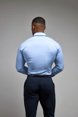 Tailored Athlete overhemd licht blauw - maat M