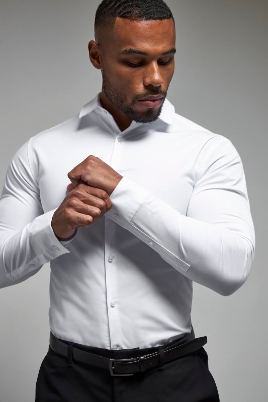 Tailored Athlete overhemd Wit - maat M