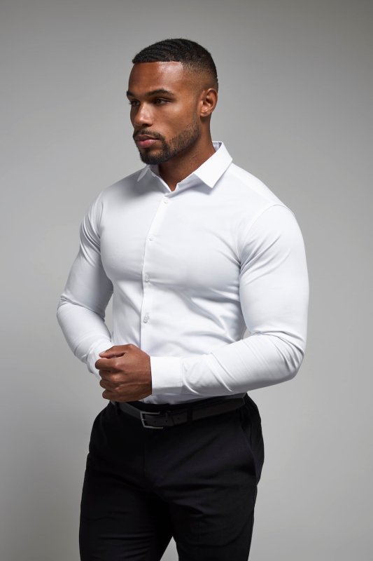 Tailored Athlete overhemd Wit - maat M