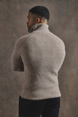 Tailored Athlete Fisherman Sweater Neutral rib - maat M