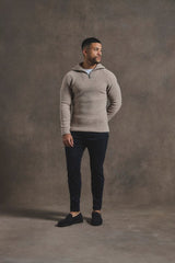 Tailored Athlete Fisherman Sweater Neutral rib - maat M
