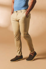 Tailored Athlete Chino stretch Trouser Stone - maat W34 x L30