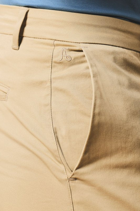 Tailored Athlete Chino stretch Trouser Stone - maat W34 x L30