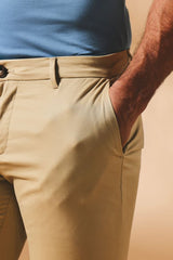 Tailored Athlete Chino stretch Trouser Stone - maat W34 x L30