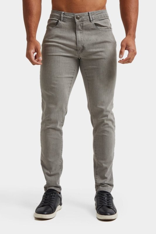 Tailored Athlete stretch jeans Light Grey - maat W34 x L30