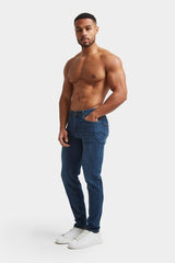 Tailored Athlete stretch jeans donker blauw - maat W34 x L30