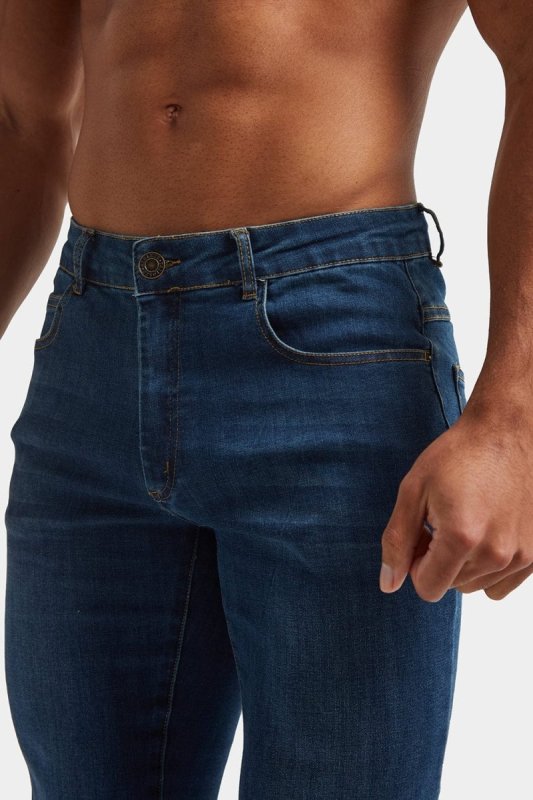 Tailored Athlete stretch jeans donker blauw - maat W34 x L30