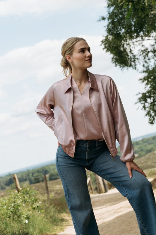 Maicazz - Simmy dames jacket - Kleur Slate Rose - Maat 38