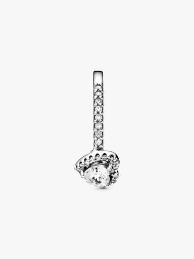 Pandora Verhoogd Hart Ring zilver - maat 50