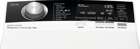 AEG wasmachine LTR8765AL - Bovenlader 8000 serie