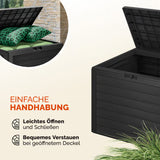 Casaria - Kussenbox Lille Antraciet 190L - houtlook